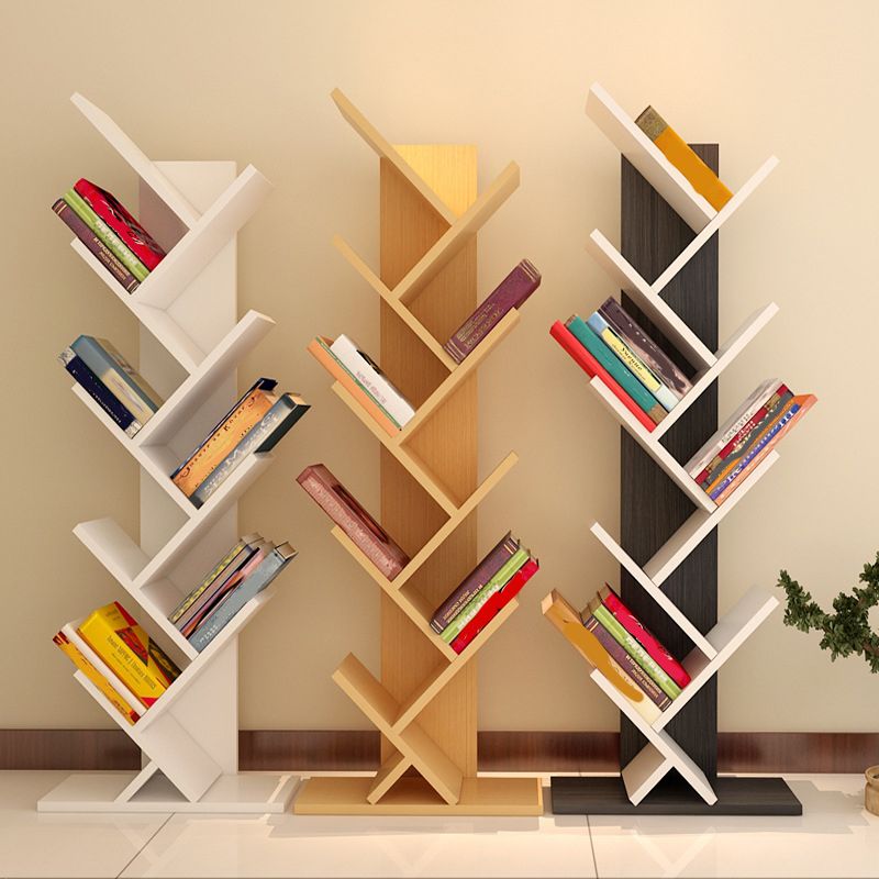 Contemporary Wood Bookcase Closed Back Bookshelf for Home Office Clearhalo 'Bookcases' 'Furniture' 'furniture_bookcases' 'Office Furniture' 1200x1200_e9b56ad0-f12a-4c4c-9ac4-1e8ae6589dcf