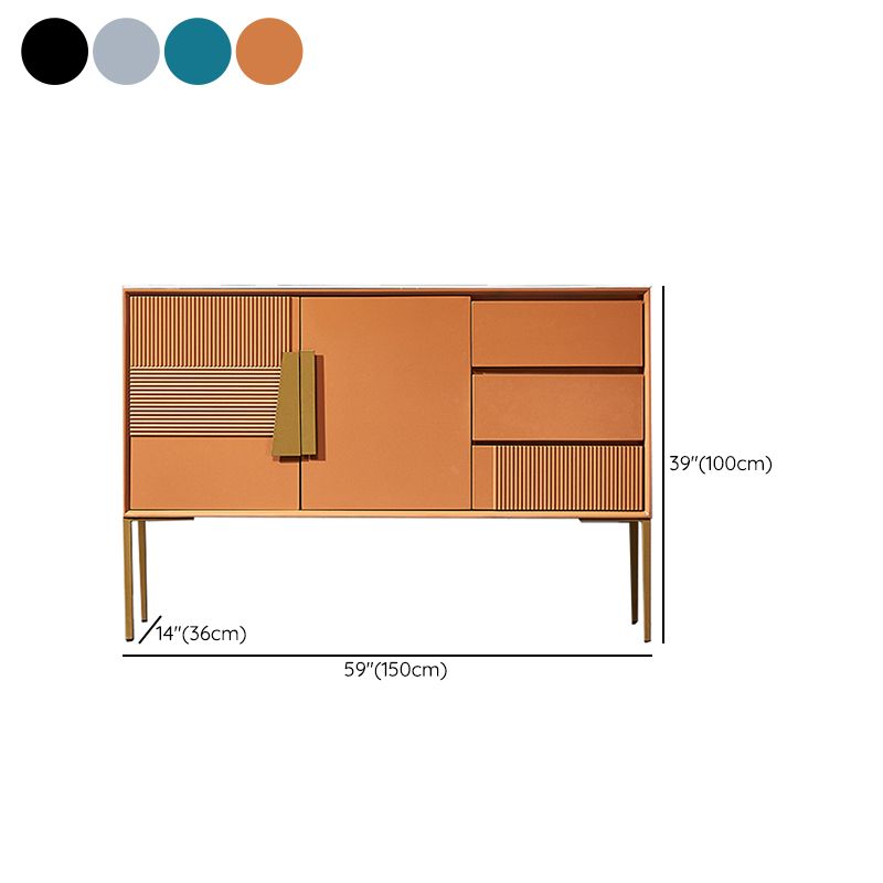 Cómoda combinada Glam contemporánea, cómoda de almacenamiento de piedra para dormitorio
