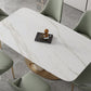 Traditional Luxury Rectangle Dining Table Stone Dinner Table with Pedestal Base Clearhalo ' dining_table' 'Dining Tables & Seating' 'Dining Tables' 'furn' 'furn_dining_table' 'Furniture' 'furniture_dining_table' 'Kitchen & Dining Furniture' 'kitchen&dining_furn' 'kitchen' 'kitchen_dining_table' 1200x1200_e9b7a62d-9bbb-4ae7-aff3-4054940326c7