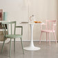 Modern Dining Chairs Arm Dining Chair with Plastic Legs for Kitchen