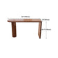 Brown Wood Pub Table with Specialty Table Top Double Pedestal Table - 41.3" H Clearhalo 'Bar Furniture' 'Bar Tables' 'bar_tables' 'furn' 'furn_bar_tables' 'Furniture' 'furniture_bar_tables' 'Kitchen & Dining Furniture' 1200x1200_e9baef41-24db-43e9-ab95-17e76eae70a2