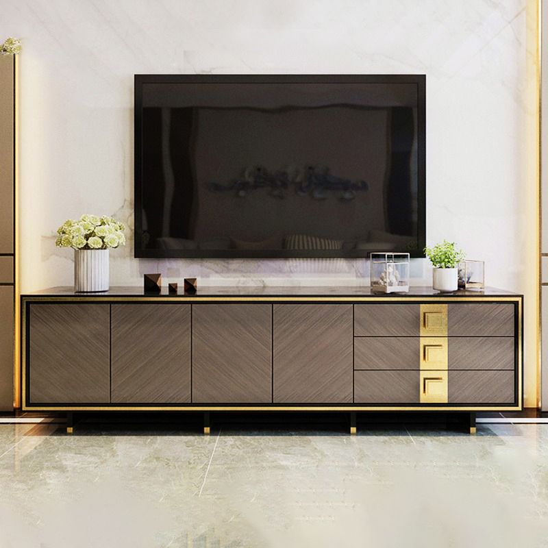 Luxury Black Enclosed TV Storage Home Rectangle Glass TV Cabinet Clearhalo 'furn' 'furn_tv_stands_entertainment_centers' 'Furniture' 'Living Room Furniture' 'TV Stands & Entertainment Centers' 'TV Stands & Media Storage Furniture' 'tv_stands_entertainment_centers' 1200x1200_e9be16f8-452f-4ba1-8fd3-dc82a0eb4790