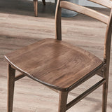 Contemporary 18'' Wide Wood Dining Side Chair Ladder Back Chair for Home Use Clearhalo ' kitchen&dining_furn' 'Dining Chairs' 'Dining Tables & Seating' 'dining_chair' 'furn' 'furn_dining_chair' 'Furniture' 'furniture_dining_chair' 'Kitchen & Dining Furniture' 'kitchen' 1200x1200_e9bea839-b2d7-41a5-9c2b-ce1b4510b334