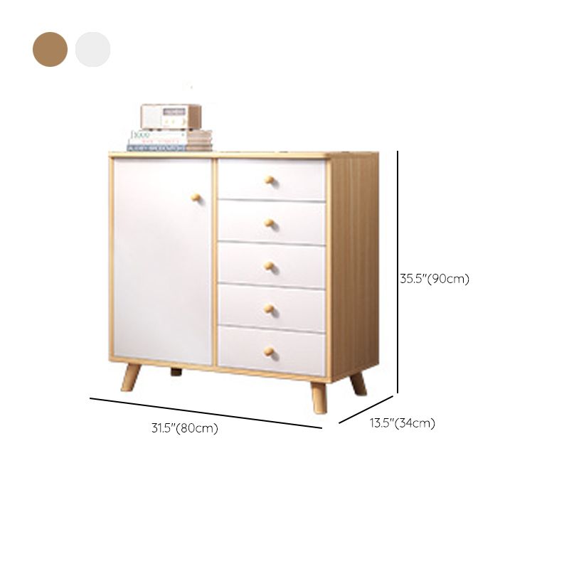 Modern Buffet Server Engineered Wood Dining Server for Kitchen - Clearhalo