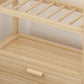 Entryway Kit Hall Tree Drawer Hooks in Burlywood Engineered Wood Coat Hanger