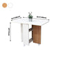 Mid-Century Modern Dining Table 39.37"L Wood Drop-Leaf Dining Table for Home Use Clearhalo ' dining_table' 'Dining Tables & Seating' 'Dining Tables' 'Furniture' 'furniture_dining_table' 'Kitchen & Dining Furniture' 'kitchen&dining_furn' 'kitchen' 'kitchen_dining_table' 1200x1200_e9c14c02-e759-44d5-94a5-24b6bff23efe