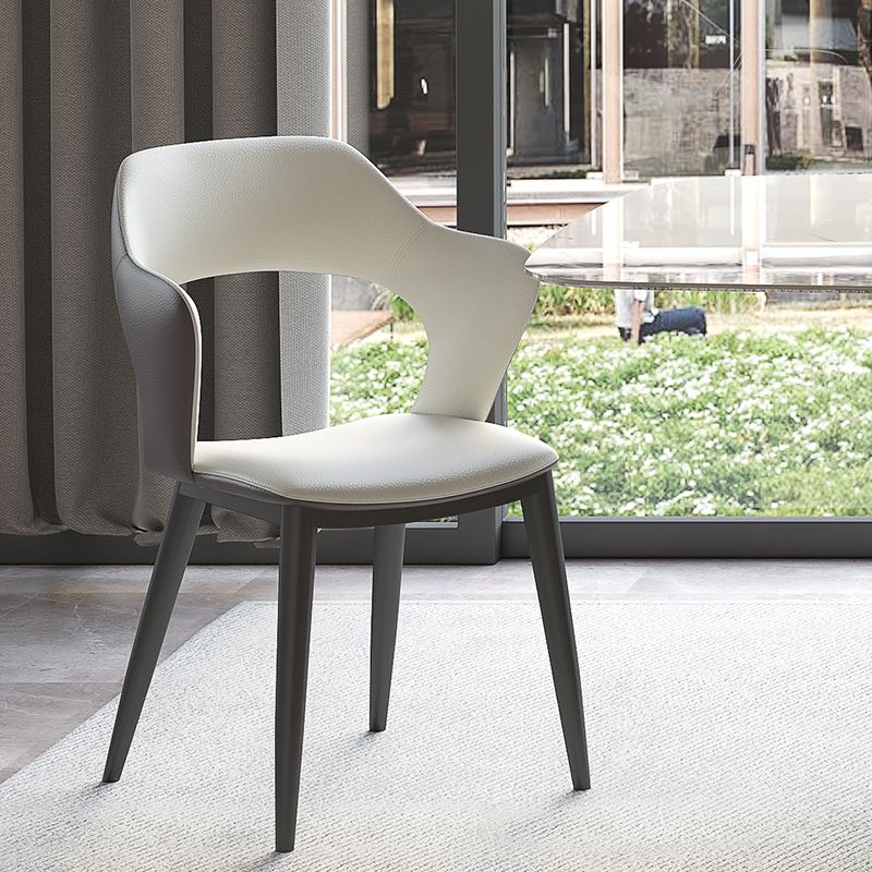 Contemporary Dining Room Arm Chairs Faux Leather Dining Chairs Clearhalo 'Dining Chairs' 'Dining Tables & Seating' 'dining_chair' 'furn' 'furn_dining_chair' 'Furniture' 'furniture_dining_chair' 'Kitchen & Dining Furniture' 1200x1200_e9c17b7d-4939-4630-9662-0f8bf8c6ec1e