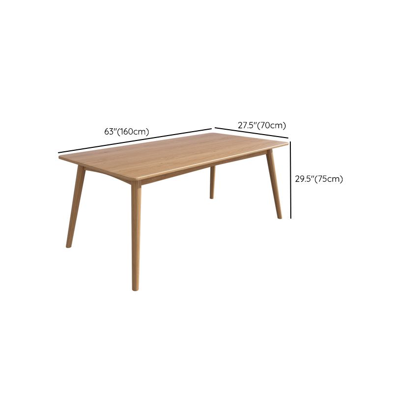 Set da pranzo in legno massiccio 1/5 pezzi tavolo da pranzo rettangolare con sedie posteriori a stecca