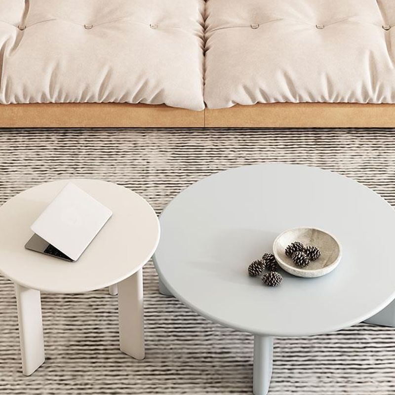 Scandinavian Solid Wood Cocktail Table Round 4 Legs Coffee Table Set Clearhalo 'Coffee & Accent Tables' 'Coffee Tables' 'coffee_tables' 'furn' 'furn_coffee_tables' 'Furniture' 'Living Room Furniture' 1200x1200_e9c282c7-0de5-42db-990d-eb033107d1c2