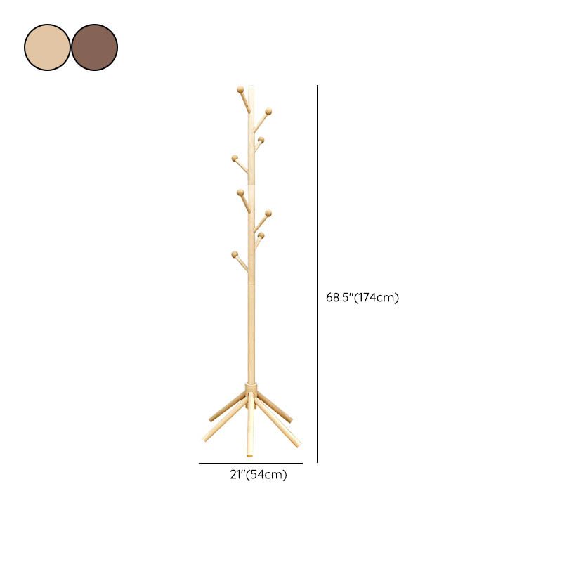 Hangage à manteau en bois Style moderne Simple Home Floor Hall Stand