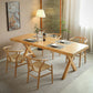 Ensemble de salle à manger moderne 1/2/5 pièces, table et chaises en bois massif