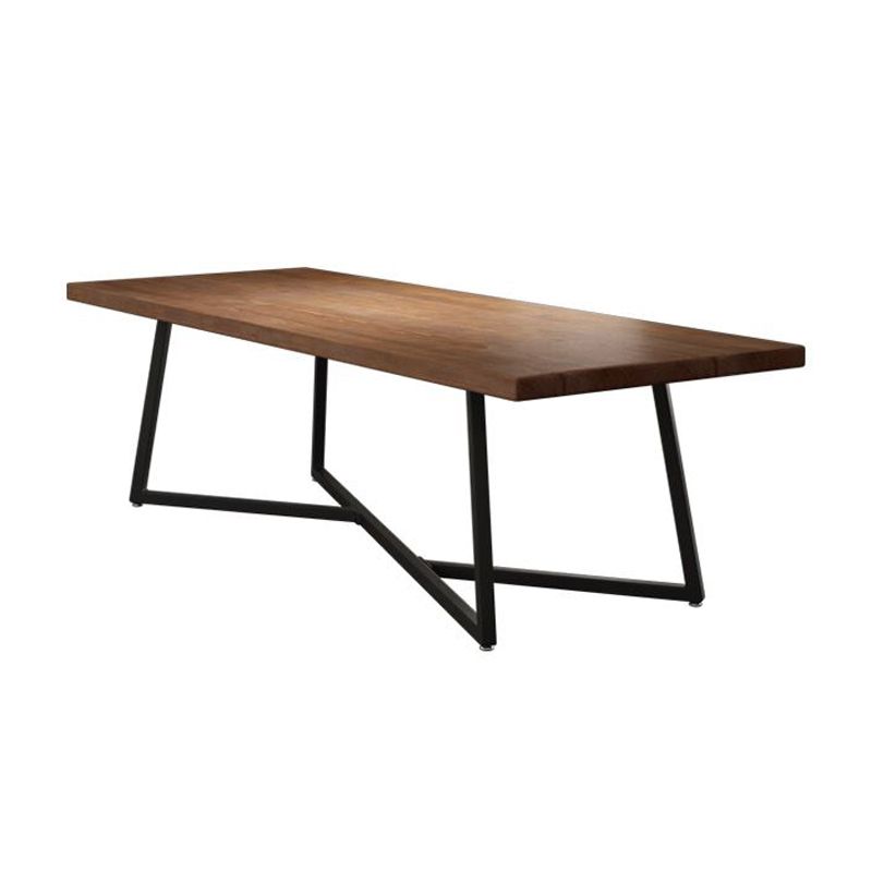 Juego de mesa de madera rectangular industrial 1/2/7 piezas de comedor para cocina