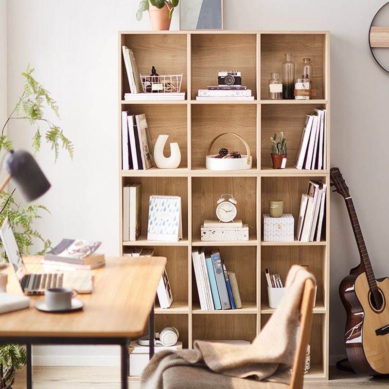 9.45 "W Cube ingegnerizzato in legno in legno libreria contemporanea per soggiorno