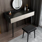 Contemporary Makeup Vanity Desk 2-Drawer Vanity Dressing Table with Slate Top