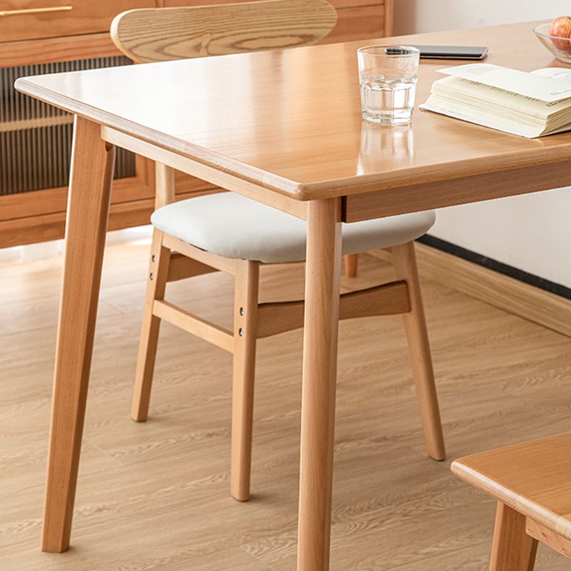 Modern Rectangle Dining Table Solid Wood Dinner Table for Dining Room