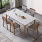 1/4/5/6/7 Pieces Table Furniture Set Sintered Stone Dining Room Set with Wooden Legs Clearhalo 'Dining Room Sets' 'Dining Tables & Seating' 'dining_room_set' 'furn' 'furn_dining_room_set' 'Furniture' 'furniture_dining_room_set' 'Kitchen & Dining Furniture' 1200x1200_e9ca8fa9-bbf8-4e48-9592-d4dba680e3c4
