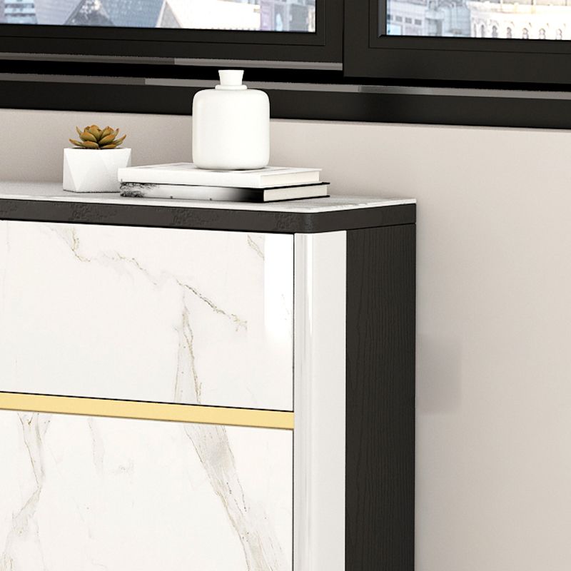 9.45"W Sideboard Contemporary Style Dining Server with 3 Drawers for Kitchen Dining Room Clearhalo 'buffet_sideboard' 'Buffets & Sideboards' 'furn' 'furn_buffet_sideboard' 'Furniture' 'Kitchen & Dining Furniture' 1200x1200_e9cbe775-305b-498b-b4e2-016e1b2e5121