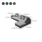 Slipcovered Square Arm Sectional Modern Fabric 4-seater Sectional Clearhalo 'furn' 'furn_sectionals' 'Furniture' 'Living Room Furniture' 'Sectionals' 1200x1200_e9cd7921-6d1f-4d5b-bcd5-dd428ffab1ab