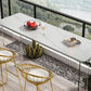 Rectangle Bar Table Set 1/2/3 Pcs Stone Bar Table and Metal Stools Clearhalo 'Bar Furniture' 'furn' 'furn_home_bar_bar_sets' 'Furniture' 'Home Bars & Bar Sets' 'home_bar_bar_sets' 'Kitchen & Dining Furniture' 1200x1200_e9cd883d-a42d-4567-bb05-1d3fb98ea08e
