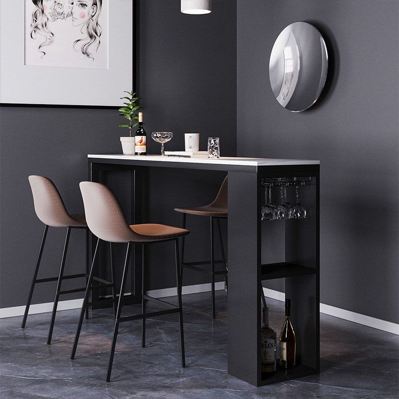 1/2/4/5 Pieces Bar Stool and Table Set Rectangular Pub Table Set Clearhalo 'Bar Furniture' 'furn' 'furn_home_bar_bar_sets' 'Furniture' 'Home Bars & Bar Sets' 'home_bar_bar_sets' 'Kitchen & Dining Furniture' 1200x1200_e9ce13b1-93d6-46dd-89f7-fb2ac7605049