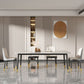 Glam Style Rectangle Dining Table Stone Top Dining Room Table Clearhalo 'Dining Tables & Seating' 'Dining Tables' 'dining_table' 'furn' 'furn_dining_table' 'Furniture' 'Kitchen & Dining Furniture' 1200x1200_e9ce765a-5c6d-47a1-a3d4-7c1c1fa8d444