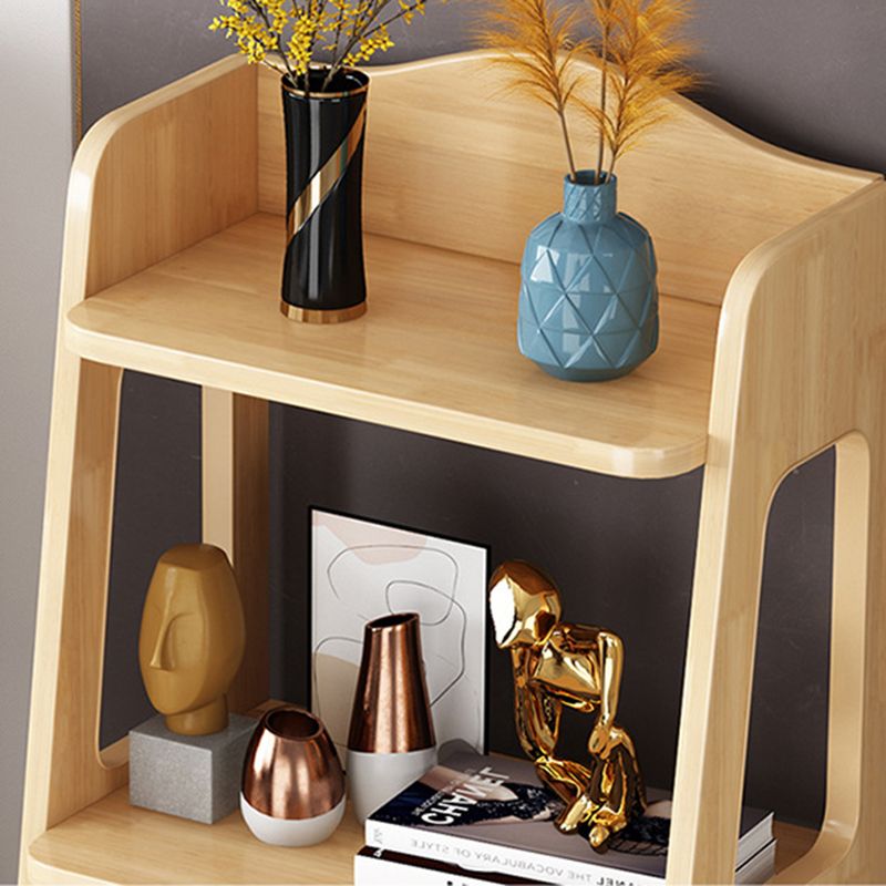 はしご本棚引き出しストレージ付きモダンな木製本棚47 "H x 14" w