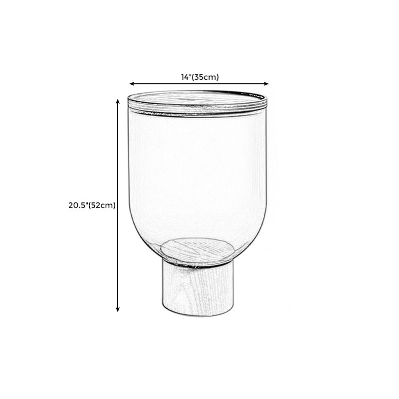 Tavolino laterale rotondo in stile contemporaneo