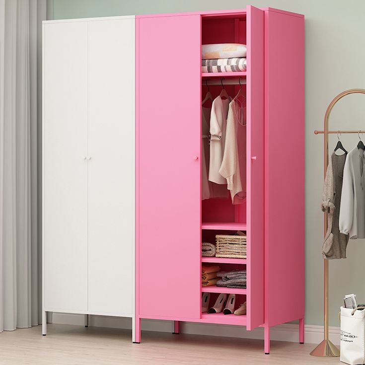 Armoire de rangement en métal moderne pour la chambre d'armoire finale mate avec porte à charnière