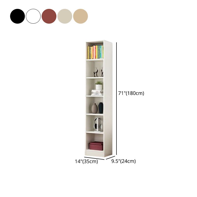 Manufactured Wood Standard Bookshelf Contemporary Closed Back Vertical Bookshelf Clearhalo 'Bookcases' 'Furniture' 'furniture_bookcases' 'Office Furniture' 1200x1200_e9d28dca-8abc-4ecb-b932-9002ba3c0523