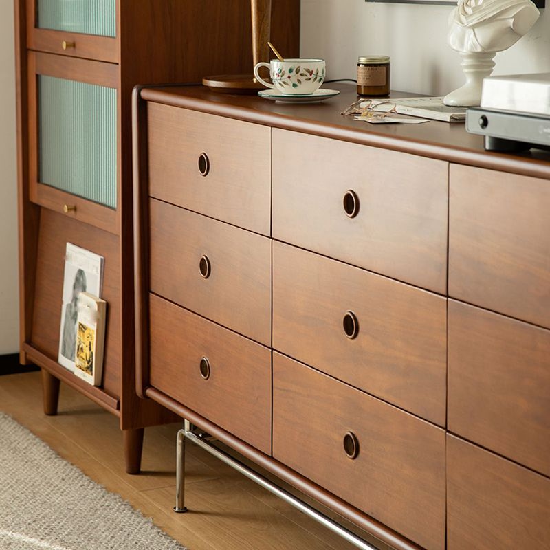 Minimalism Brown Accent Chest Rectangle Chest with Drawers for Living Room Clearhalo 'Cabinets & Chests' 'cabinets_chests' 'furn' 'furn_cabinets_chests' 'Furniture' 'Living Room Furniture' 1200x1200_e9d4563a-6f50-4c48-a282-999891683e17