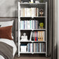 Industrial Folding Steel Etagere Bookshelf Open Bookshelf with Caster Wheels Clearhalo 'Bookcases' 'furn' 'furn_bookcases' 'Furniture' 'furniture_bookcases' 'Office Furniture' 1200x1200_e9d5f257-0886-4888-a63f-464fdb4f1463