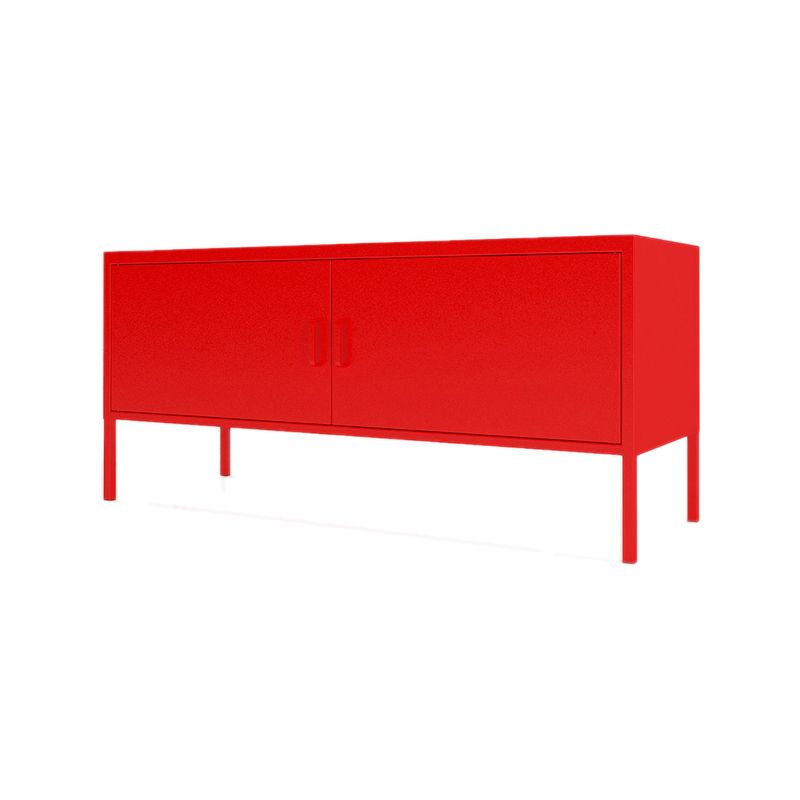 Modern Style Metal TV Stand Enclosed Storage TV Console,46.46"L x 15.74"W x 23.62"H Clearhalo 'furn' 'furn_tv_stands_entertainment_centers' 'Furniture' 'Living Room Furniture' 'TV Stands & Entertainment Centers' 'TV Stands & Media Storage Furniture' 'tv_stands_entertainment_centers' 1200x1200_e9d6335c-4a33-4f81-9e9c-5d611de978bd