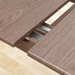 Rubberwood Rectangle Dining Table Extendable Table with Wooden Base and Legs Clearhalo ' dining_table' 'Dining Tables & Seating' 'Dining Tables' 'furn' 'furn_dining_table' 'Furniture' 'furniture_dining_table' 'Kitchen & Dining Furniture' 'kitchen&dining_furn' 'kitchen' 'kitchen_dining_table' 1200x1200_e9d658c5-dc5b-489b-b45e-a12a75ccb0bc