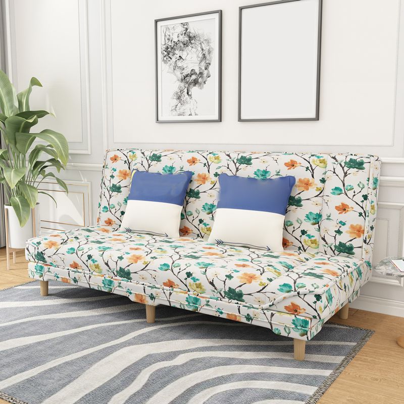 Contemporary Linen Armless Standard Sofa Bed Dual Purpose Sofa for Living Room Clearhalo 'furn' 'furn_sofas' 'Furniture' 'furniture_sofas' 'kitchen' 'kitchen_sofas' 'Living Room Furniture' 'Sofa' 'sofas' 1200x1200_e9d89617-a5bc-4629-84e0-824fc20e1f28