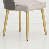 Nordic Style Metal Dining Armless Chair Upholstered Fabric Dining Side Chair Clearhalo ' kitchen&dining_furn' 'Dining Chairs' 'Dining Tables & Seating' 'dining_chair' 'furn' 'furn_dining_chair' 'Furniture' 'furniture_dining_chair' 'Kitchen & Dining Furniture' 'kitchen' 1200x1200_e9d94a05-7335-4b36-80f6-0e9d3517a773