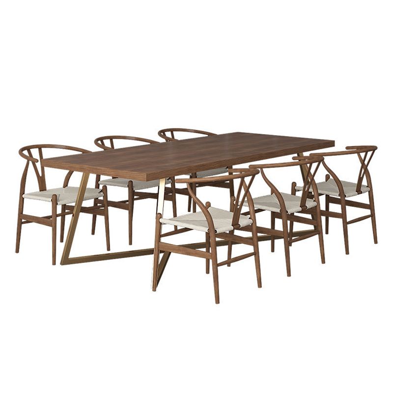 グラムオフィスデスクソリッドウッド長方形のライティングデスク、高さ29.53インチ