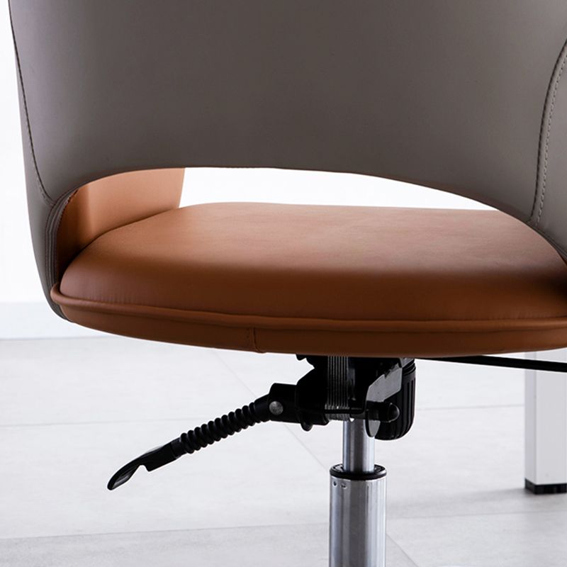 Contemporary Armless Office Chair Desk Chair with Wheels for Home Clearhalo 'furn' 'furn_office_chair' 'Furniture' 'Office Chairs' 'Office Furniture' 'office_chair' 1200x1200_e9d9fc66-c834-4b92-b955-d92fd2cfd42e