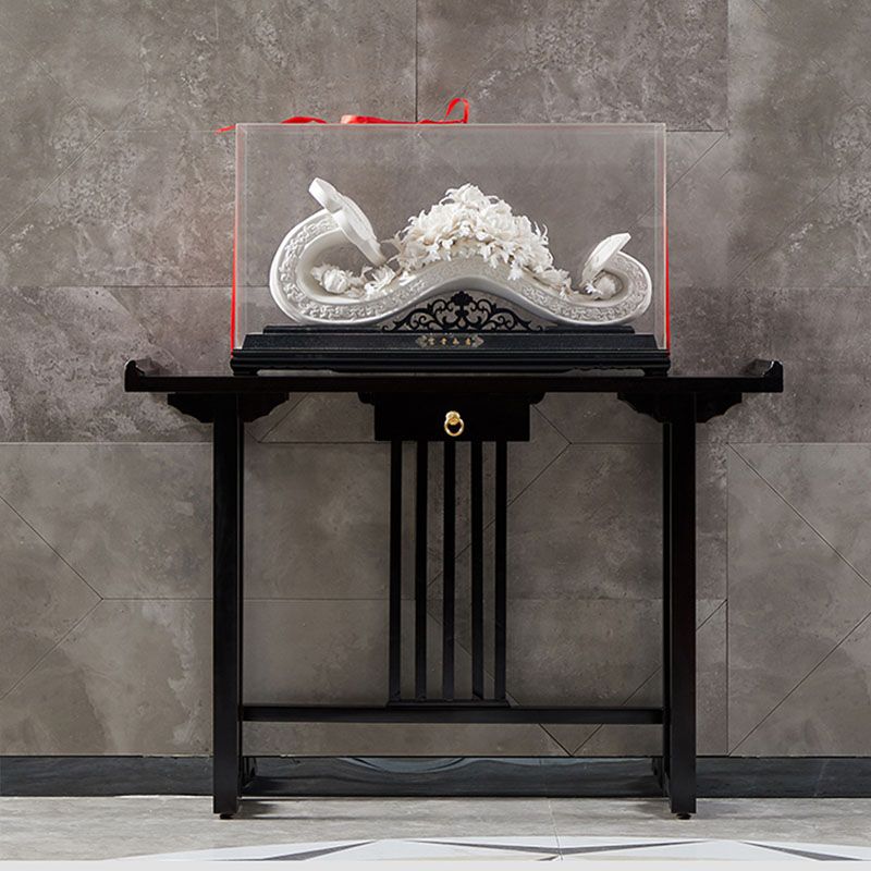 Rectangle Contemporary Console Table Dark Brown Wood Console Sofa Table