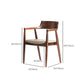 Home Kitchen Chair Open Back Solid Wood Dining Arm Chair in Brown Clearhalo 'Dining Chairs' 'Dining Tables & Seating' 'dining_chair' 'furn' 'furn_dining_chair' 'Furniture' 'Kitchen & Dining Furniture' 1200x1200_e9dc1a04-d8ba-468c-8ffe-bbf0e38699fe