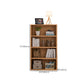 Closed Back Standard Bookcase Modern Engineered Wood Bookshelf