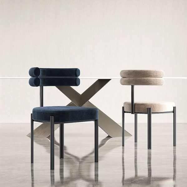 Modern Metal Dining Armless Chair Velvet Dining Side Chair for Restaurant Use Clearhalo ' kitchen&dining_furn' 'Dining Chairs' 'Dining Tables & Seating' 'dining_chair' 'furn' 'furn_dining_chair' 'Furniture' 'furniture_dining_chair' 'Kitchen & Dining Furniture' 'kitchen' 1200x1200_e9dd285a-aa76-457a-aed5-544eede34cf4