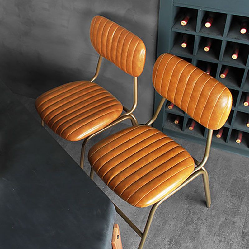 Industrial Metal Dining Room Chairs Open Back Dining Side Armless Dining Chairs (Set of 2) Clearhalo ' kitchen&dining_furn' 'Dining Chairs' 'Dining Tables & Seating' 'dining_chair' 'furn' 'furn_dining_chair' 'Furniture' 'furniture_dining_chair' 'Kitchen & Dining Furniture' 'kitchen' 1200x1200_e9dd5508-e218-4680-bf6e-91c22e75d2f2