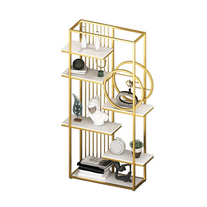 Glam metalen plank BOOKCEST Open Back -boekenkast voor thuiskantoor