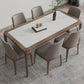 Modern Sintered Stone Top Dining Set Rectangle 1/4/5/7 Pieces Wooden Table Set Clearhalo 'Dining Room Sets' 'Dining Tables & Seating' 'dining_room_set' 'furn' 'furn_dining_room_set' 'Furniture' 'Kitchen & Dining Furniture' 1200x1200_e9ddddfa-8306-4225-b858-a0b23ce69c23