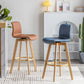 Scandinavia Style Bar-stool Wooden Legs Rectangle Seat for Kitchen Bar Clearhalo 'Bar Furniture' 'Bar Stools' 'bar_stools' 'furn' 'furn_bar_stools' 'furniture_bar_stools' 'Kitchen & Dining Furniture' 'kitchen&dining_furn' 'kitchen' 'kitchen_furn' Furniture' 1200x1200_e9df05b3-6520-4943-94e2-596ae346cbf4