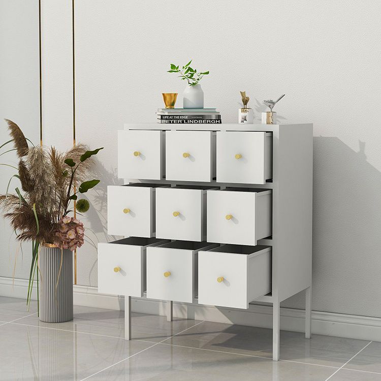 Ligne de salon en acier 38 "H Armoire de serveur buffet moderne avec tiroirs