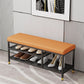 18.5" H Modern Metal Seating Bench Cushioned Entryway Bench with Legs Clearhalo 'Benches' 'Chairs & Seating' 'furn' 'furn_benches' 'Furniture' 'Living Room Furniture' 1200x1200_e9e06aeb-4e09-42ea-b9f8-65d1290e15c8