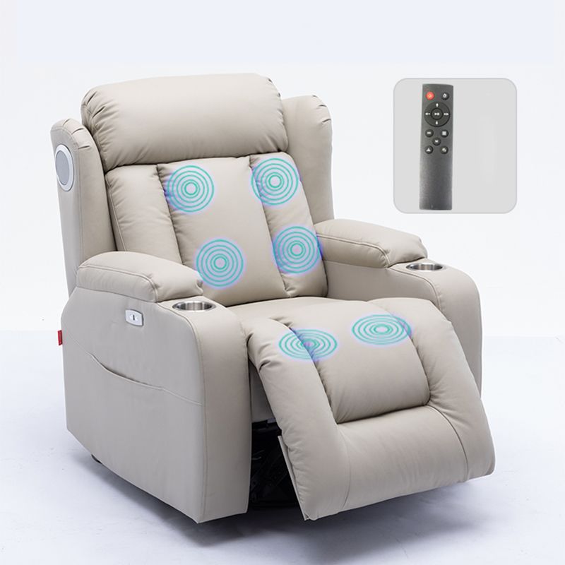 Modern Fux Leather Club Club Recliner Massage Home Theater Recliner