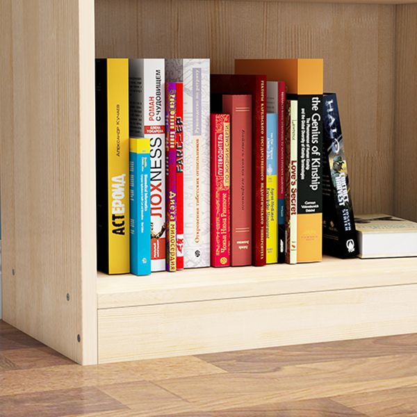 Scandinavian Pine Wood Standard Bookshelf Closed Back Vertical Bookshelf Clearhalo 'Bookcases' 'Furniture' 'furniture_bookcases' 'Office Furniture' 1200x1200_e9e2395a-818d-46b9-8be2-a54af51f63fc