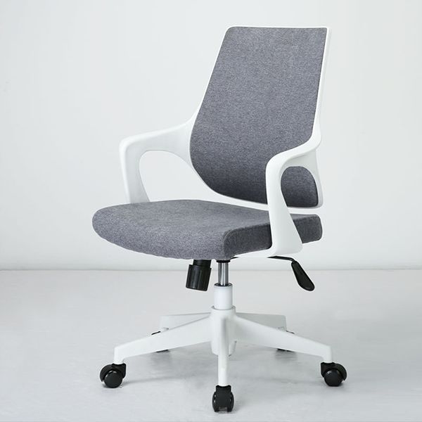 Sillón moderno con brazos fijos, asiento ajustable en altura, silla de oficina